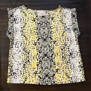 Philosophy Leopard print womens short sleeves top